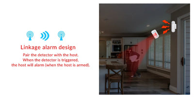 KERUI D121 Wireless Door Window Magnetic Sensor Alarm 120dB Anti-theft 300ft Remote Control Detectors Home Security Alarm System