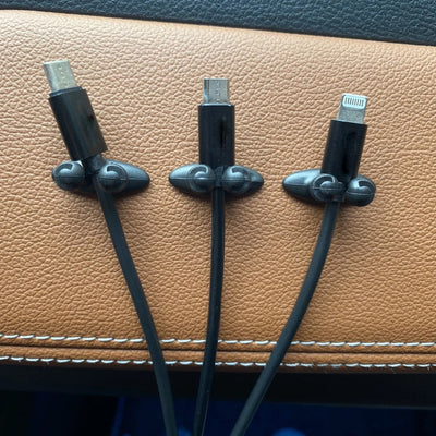 Car Dashboard Phone Charger Cable Manager Hook Headphone Line Organizer Clasp Clamp Holder Auto Interior Accessories