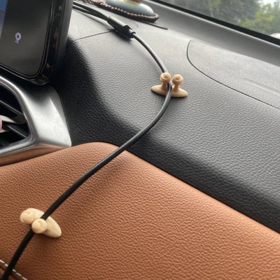 Car Dashboard Phone Charger Cable Manager Hook Headphone Line Organizer Clasp Clamp Holder Auto Interior Accessories