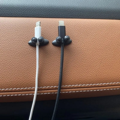 Car Dashboard Phone Charger Cable Manager Hook Headphone Line Organizer Clasp Clamp Holder Auto Interior Accessories