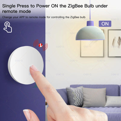 Ewelink Zigbee Smart Push Button Wireless Scene Switch App Remote Control Automation Scenario Switch Work with Zigbee2MQTT
