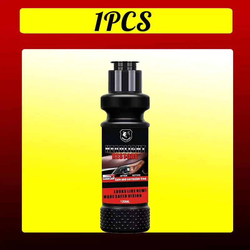 Car Headlight Restoration Liquid Polishing Kits Scratch Remover Car Headlamp Repair Tool Accessories