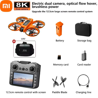 Xiaomi S156 Drone Professional 8K Camera with 5G WiFi FPV UAV Screen Remote Control and Obstacle Avoidance Quadcopter 2025 New