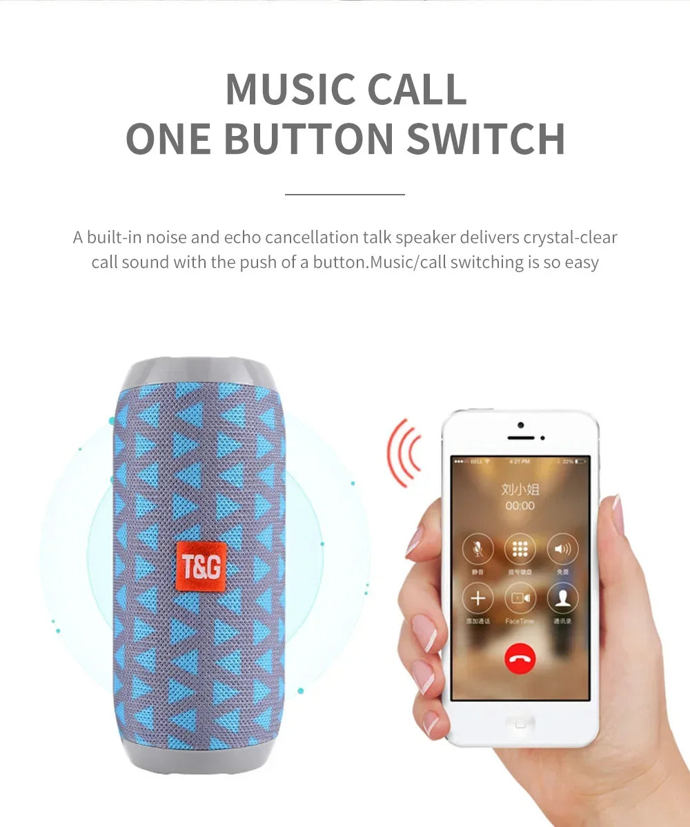 TG117 Bluetooth Speakers Portable Wireless Sound Box  Outdoor Waterproof Stereo Surround Supports TF Radio altavoz bluetooth