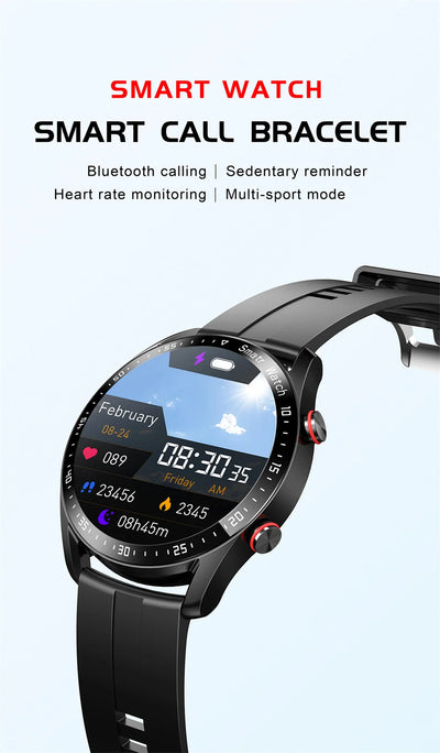 2025 New Voice Call Smart Watch Men GT Series 1.53 inch AMOLED Screen Sports Watch ECG+PPG Health Smartwatch For Android IOS