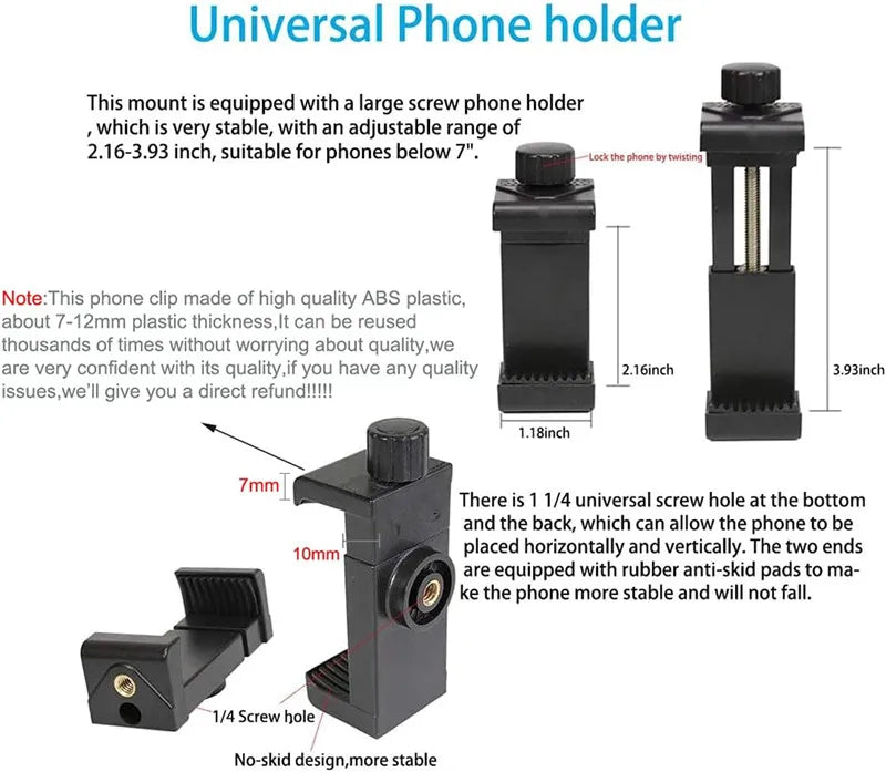 2 in 1 Mobile Phone Chest Strap Harness Stand Head Strap Holder Kit for IPhone GoPro POV Vlog Hands Free Universal Bracket Mount