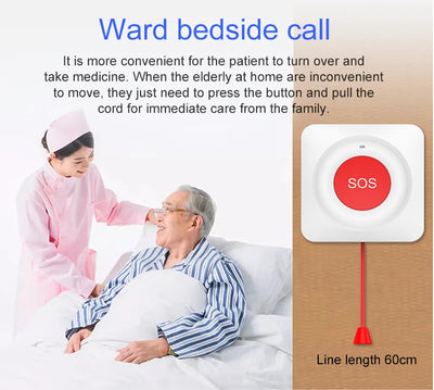 Tuya Smart Wireless SOS Emergency Call Button WiFi/Zigbee Button for Elderly Children Patients Safety Alert and Assistance
