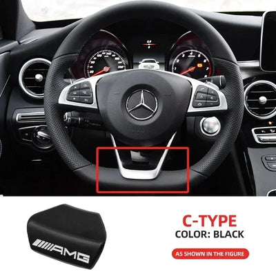 Car Interior Steering Wheel Badge Sticker Panel Center Emblem For AMG Mercedes Benz W212 W213 W205 GLA CLA GLC GLE New C/E Class