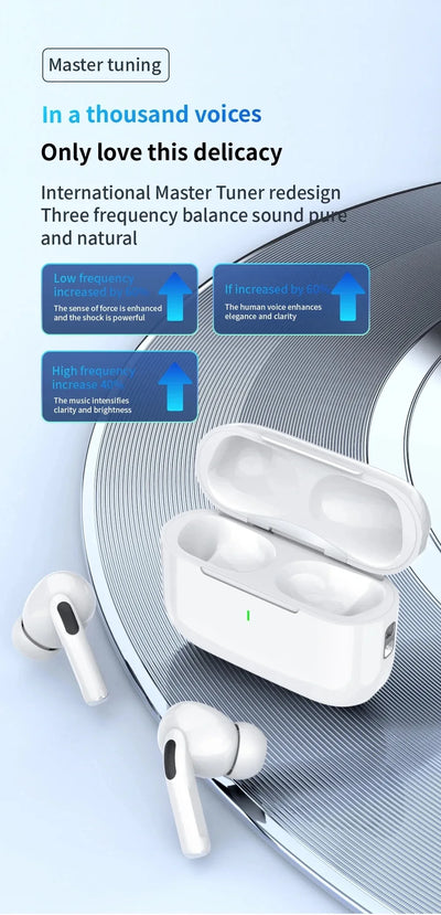 Tideboom W01 TWS Max Wireless Bluetooth Earphones In Ear Earbuds Sport Noise Cancelling Headset For iPhone Android Headphone