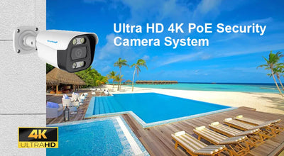 16CH 4K 8MP H.265 POE NVR CCTV Security Camera System with 5MP Audio Record IP66 Outdoor Waterproof IP Camera Video Surveillance