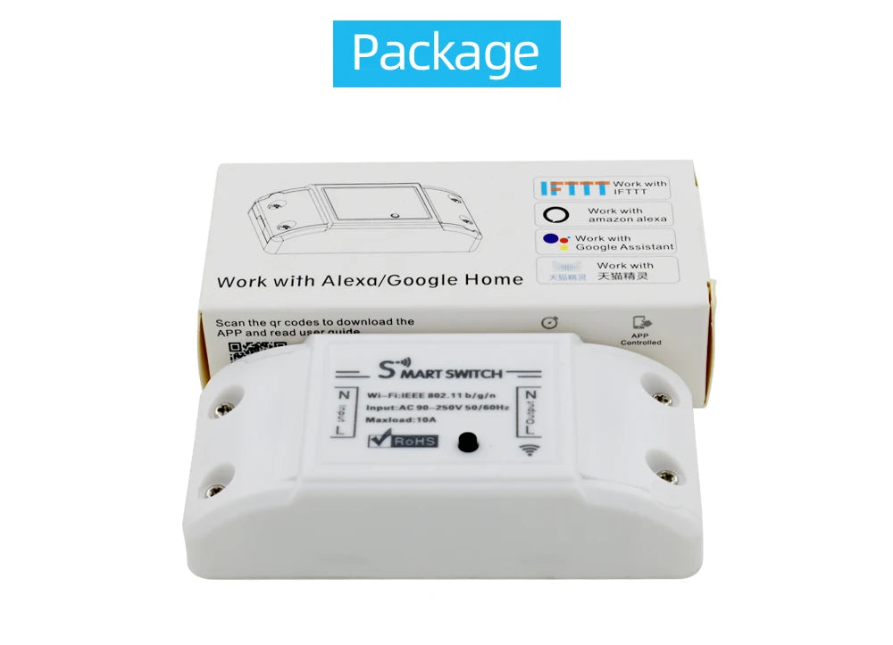 Smart Home Wifi Wireless Switch BASIC Smart Switch Module Smart Life APP Wireless Voice Remote Control Timer Switch Alexa