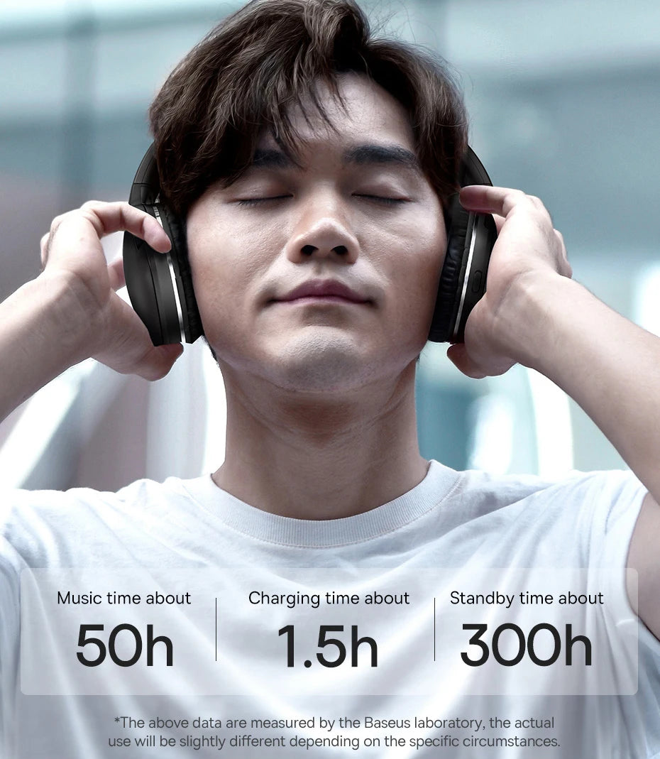 Baseus D02 Pro Wireless Headphones Bluetooth Earphone 5.3 Foldable Headset Sport Over the Ear Headphone Gaming Bluetooth Earbuds