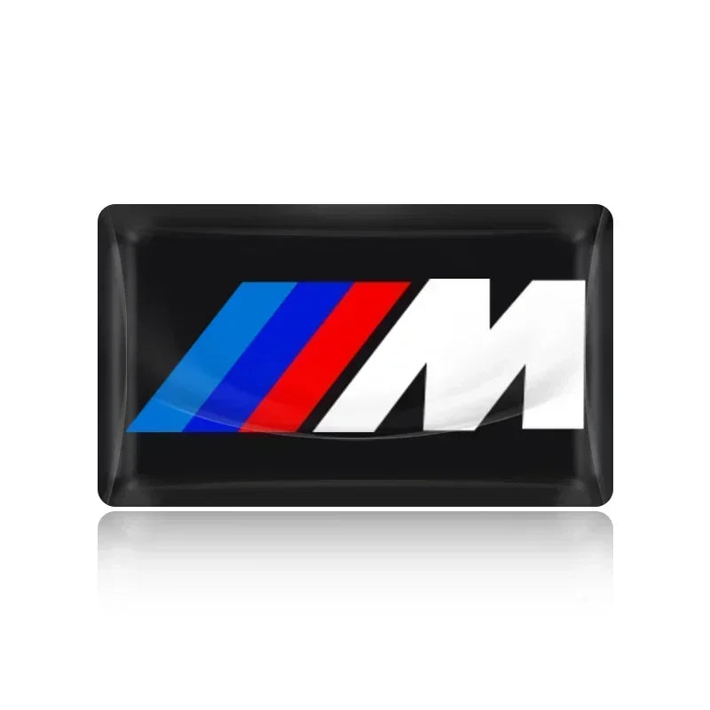 2/5/10Pcs Carbon Fiber Steering Wheel Car Emblem 3D Stickers For BMW F30 F10 E90 F20 E46 E60 E70 E39 E36 E87 X7 E92 E91 X7 X6