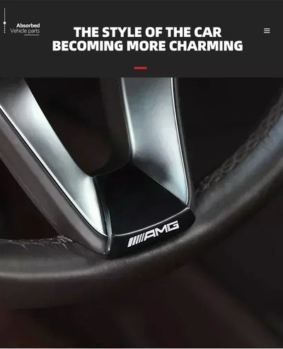 Car Interior Steering Wheel Badge Sticker Panel Center Emblem For AMG Mercedes Benz W212 W213 W205 GLA CLA GLC GLE New C/E Class