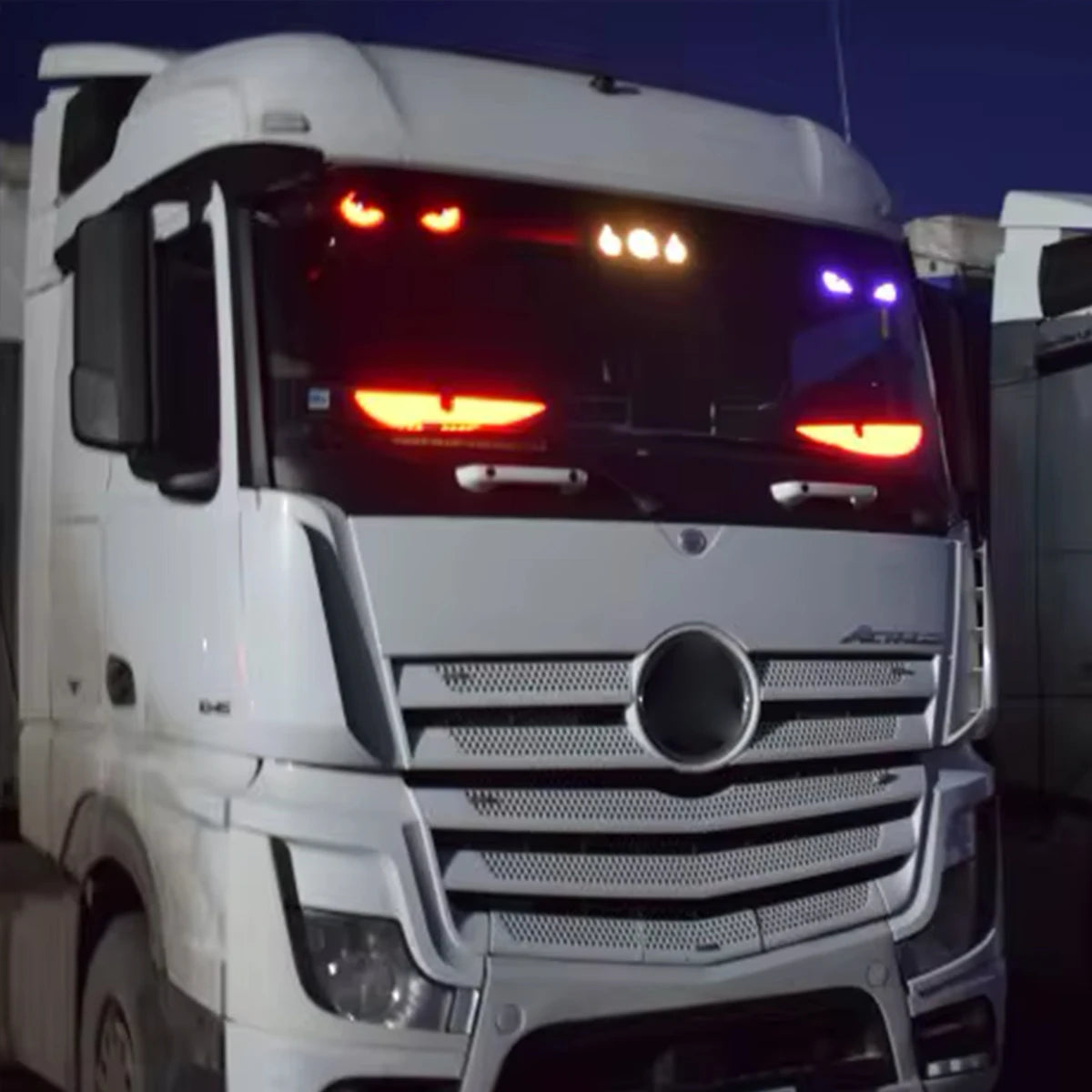Large APP Truck Car Devil Eye LED Pixel Panel Light Remote Music Control Custom Text Lighting Scrolling For Board Windshield