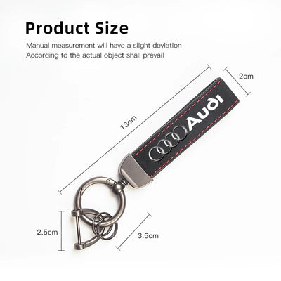 1Pcs Car Styling Keychain Ring Suede Key Accessories For Audi Sline A1 A3 A4 A5 A6 A7 A8 Q2 Q3 Q5 Q7 Q8 TTS B6 B8 C5 B9 S1 S5 S7