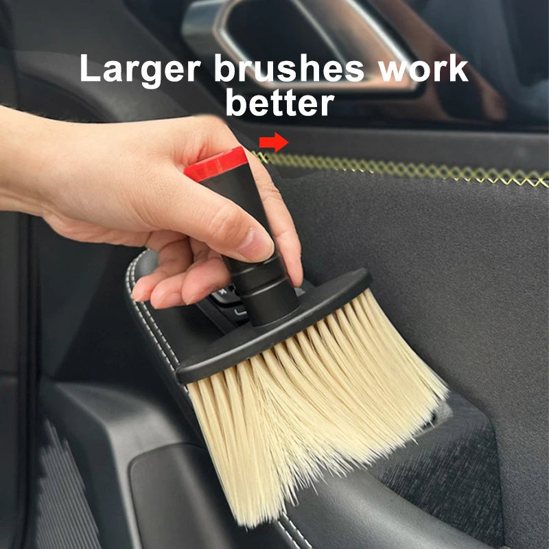 Car Interior Cleaning Brush Soft Bristles Dust Removal Brush Auto Air Outlet Gaps Duster for Car Detailing Clean Tool