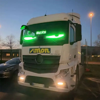 Large APP Truck Car Devil Eye LED Pixel Panel Light Remote Music Control Custom Text Lighting Scrolling For Board Windshield