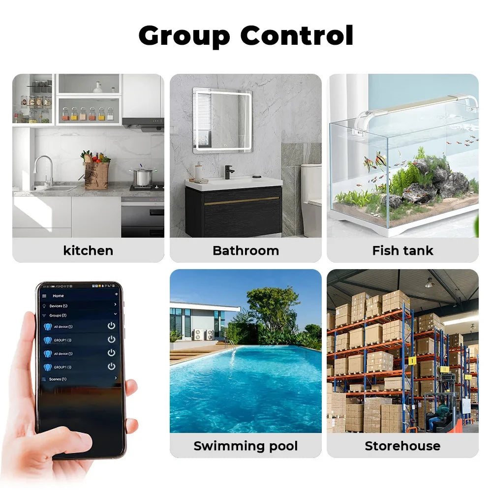 Ewelink Zigbee Smart Water Sensor Flood Leak Detector Remote Monitoring for Kitchen/Bathroom Support Home Assistant Zigbee2mqtt