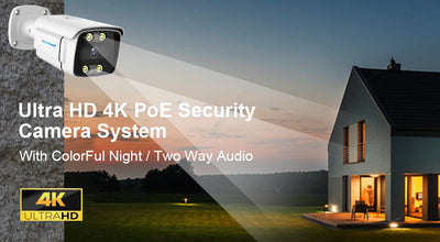 8CH H.265 POE CCTV NVR System 4K Ai Colorful Night Vision Waterproof IP Camera 8MP Two-Way Audio Video Security Camera Set