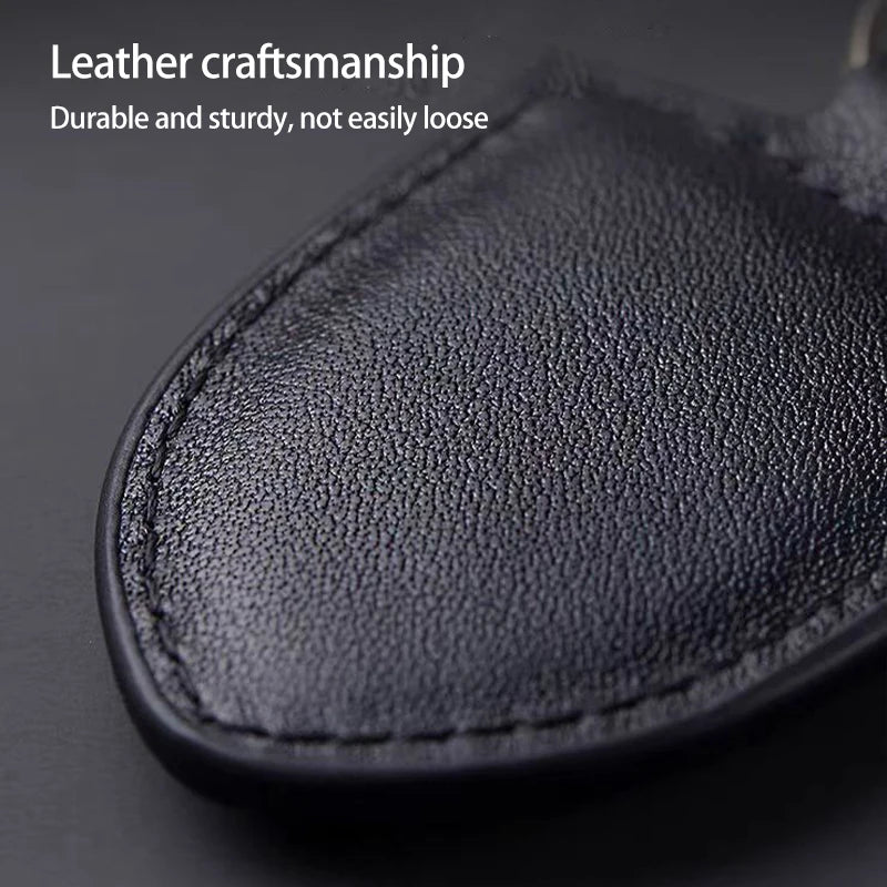 Car Keychain Holder Shield Leather Key Ring Chain Pendant Gifts For Porsche Cayenne Panamera Macan Boxster 911 Carrera-GT 928