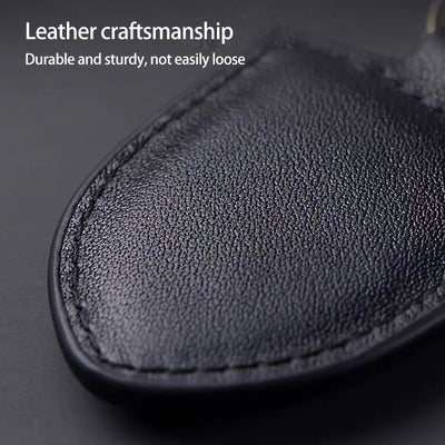 Car Keychain Holder Shield Leather Key Ring Chain Pendant Gifts For Porsche Cayenne Panamera Macan Boxster 911 Carrera-GT 928