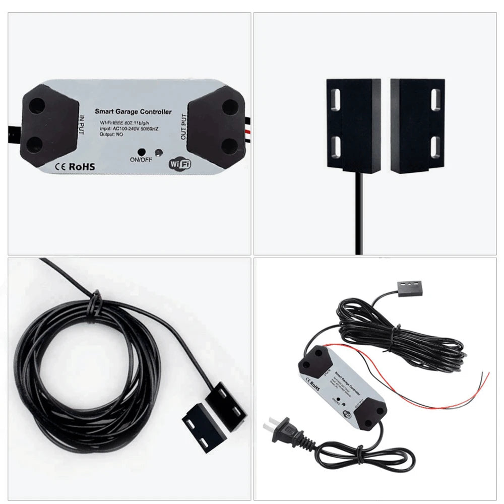Tuya WiFi Switch Garage Door Controller Smart Door Opener Work with Alexa Google Home Smart Life Tuya APP Control No Hub Require
