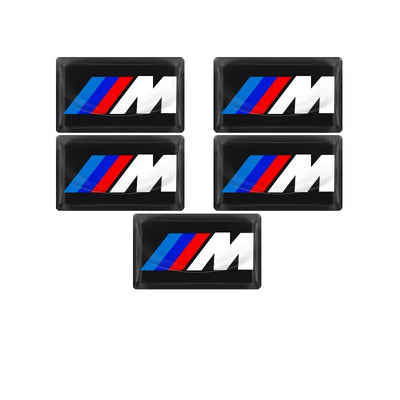 2/5/10Pcs Carbon Fiber Steering Wheel Car Emblem 3D Stickers For BMW F30 F10 E90 F20 E46 E60 E70 E39 E36 E87 X7 E92 E91 X7 X6