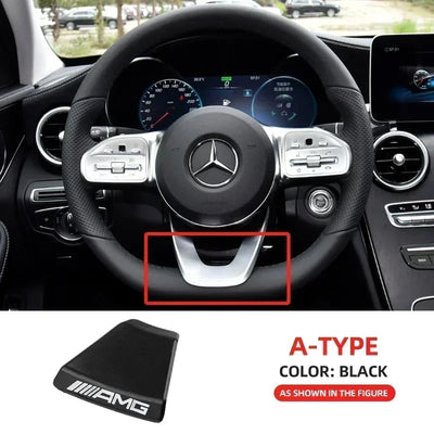 Car Interior Steering Wheel Badge Sticker Panel Center Emblem For AMG Mercedes Benz W212 W213 W205 GLA CLA GLC GLE New C/E Class
