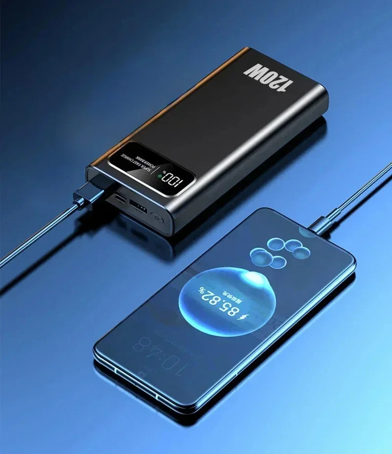Xiaomi Power Bank 200000mAh 120W Super Fast Charging Battery High Capacity Digital Display Power Bank For iPhone Samsung Huawei