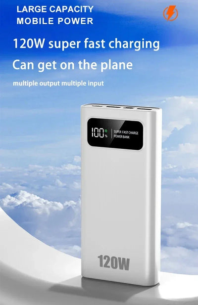 Xiaomi Power Bank 200000mAh 120W Super Fast Charging Battery High Capacity Digital Display Power Bank For iPhone Samsung Huawei
