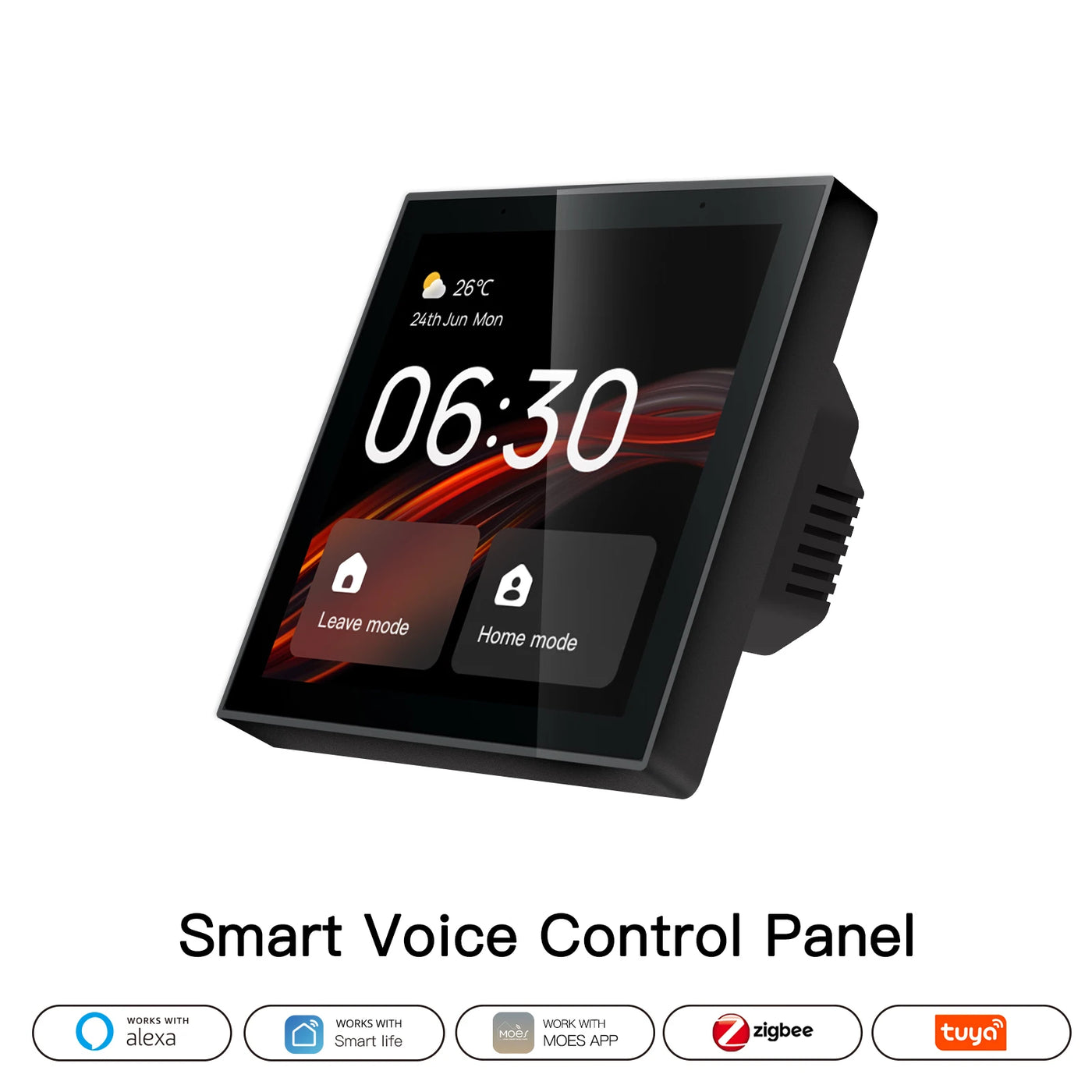 Tuya Wifi Smart Touch Screen Center Control Panel Voice Control ZigBee Gateway Built-in For Intelligent Scenes 4 Inches Screen