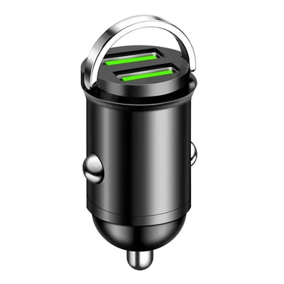 Car Dual USB Car Charger 100/200W Mini USB C Car Phone Charger QC3 Fast Charging Adapter for IPhone Xiaomi Huawei Samsung