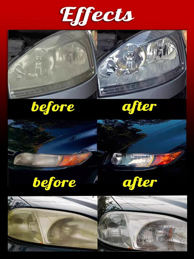 Car Headlight Restoration Liquid Polishing Kits Scratch Remover Car Headlamp Repair Tool Accessories