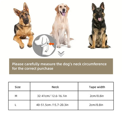 WAOPET PVC Waterproof Dog Collar for Large Medium and Small Dogs Pet Training Walking Dog German Shepherd Malinois New 2025