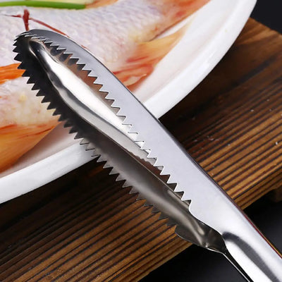 Fast Remove Fish Skin Scaler Brush， Stainless Steel Fish Scales Graters Scraper Easy Kitchen Cleaning Descaler Tool