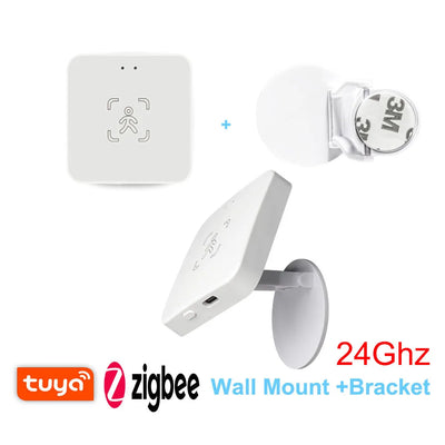 Tuya Zigbee/WiFi Smart Human Presence Sensor MmWave Radar Detection Luminance/Distance Detection For Z2M Support Home Assistant