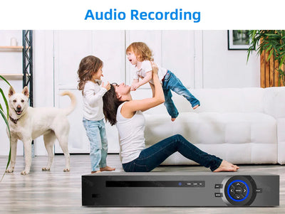 Fuers H.265 4CH POE DIY System Video Surveillance Security System Kit  Camera Surveillance CCTV Face Audio Video Recorder
