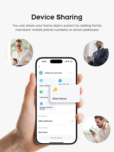 PGST Residential Tuya Smart Gsm Wifi Alarm System for Home Wireless Security Alarm House Smart Life App Control work with ALexa