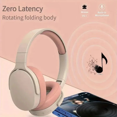 Fashion HIFI Stereo Headsets True Sports With Earphones TF/AUX Music Player with MicWireless Bluetooth Headphones Over Ear