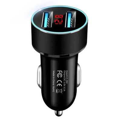 Car Dual USB Car Charger 100/200W Mini USB C Car Phone Charger QC3 Fast Charging Adapter for IPhone Xiaomi Huawei Samsung