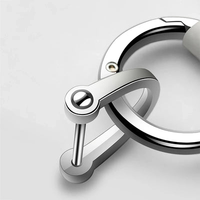 Car Keychain Holder Shield Leather Key Ring Chain Pendant Gifts For Porsche Cayenne Panamera Macan Boxster 911 Carrera-GT 928