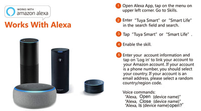 Tuya WiFi Switch Garage Door Controller Smart Door Opener Work with Alexa Google Home Smart Life Tuya APP Control No Hub Require