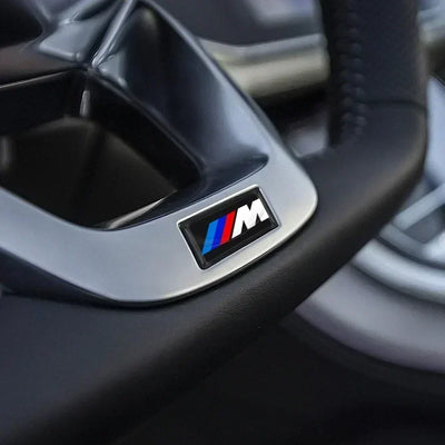 2/5/10Pcs Carbon Fiber Steering Wheel Car Emblem 3D Stickers For BMW F30 F10 E90 F20 E46 E60 E70 E39 E36 E87 X7 E92 E91 X7 X6