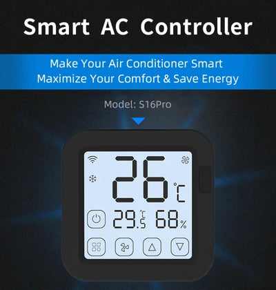 Smart Home Product Smart WiFi IR Universal Remote Temperature Humidity Sensor Remote Control with LED Screen