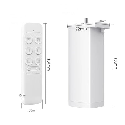 Tuya 155MM 4rd Smart Zigbee/WiFi Electric Shutter Curtain Motor Silent Motor with Remote APPVoice Control With Alexa Google Home