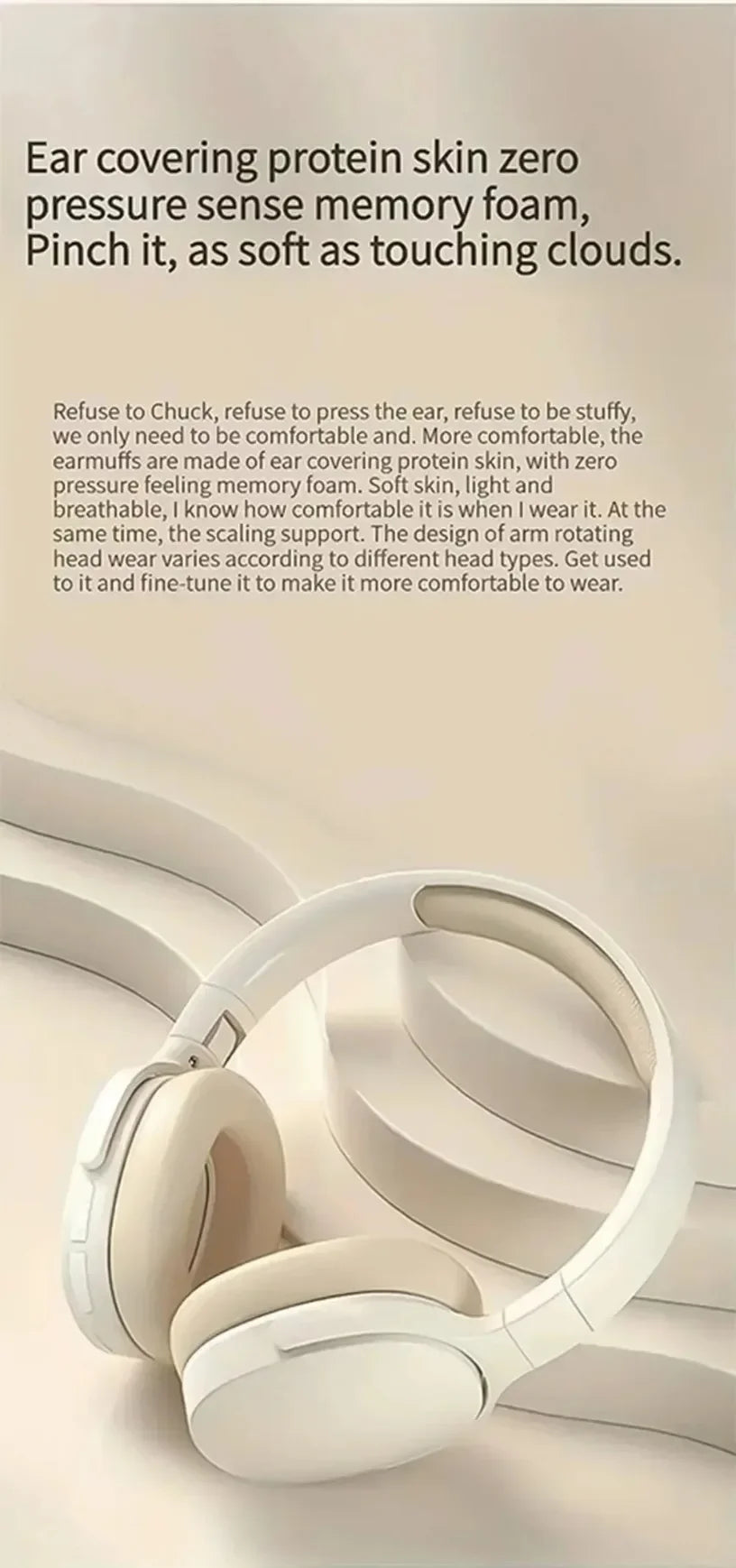 Fashion HIFI Stereo Headsets True Sports With Earphones TF/AUX Music Player with MicWireless Bluetooth Headphones Over Ear