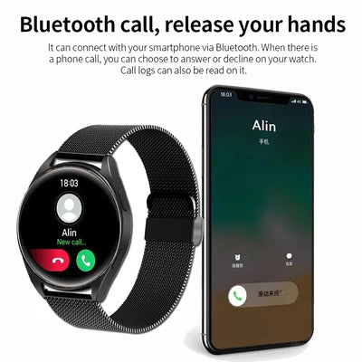 KESHUYOU 2025 New Watch 6 Smart Watch Bluetooth Call Health Monitoring Alarm Clock Fashion Sports Watch