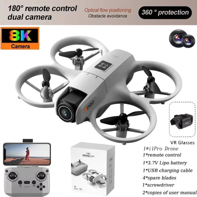 2025 New i1PRO Mini Drones 8K Aerial Photography Machine Dual Camera HD FPV Quadcopter Five-side Obstacle Avoidance Foldable UAV