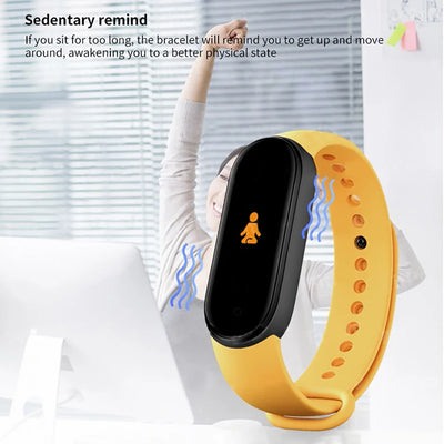 M6 Smart Watch Men Women Fitness Smart Bracelet Sports Band Heart Rate Blood Pressure Monitor Waterproof Multi-function Watches